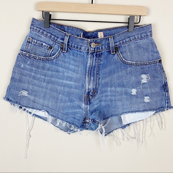 Levi's Pants - LEVIS Denium Distress Cutoff Shorts M Jean Shorts